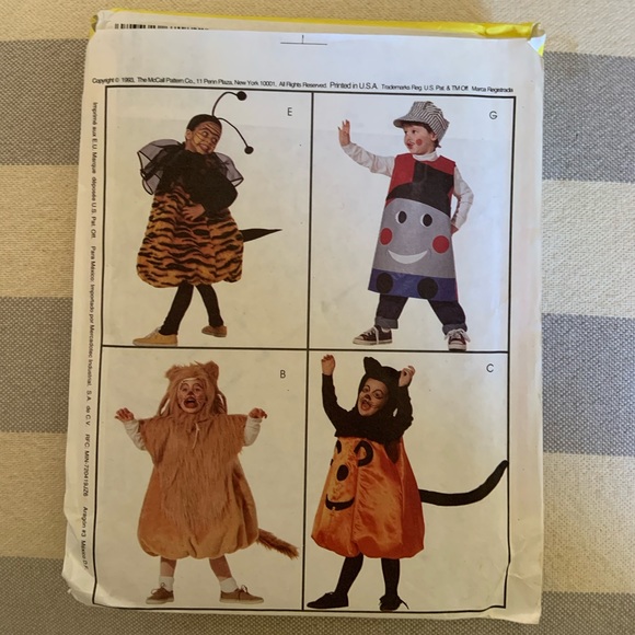 1990s Mc Calls Costume Sewing Pattern-Pot Belly Babes - Picture 2 of 2